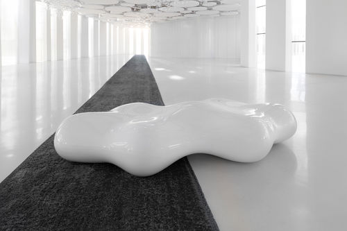 Gartenbank / originelles Design - LAVA  - VONDOM - Polyethylen / ohne Rückenlehne / ohne Armlehnen