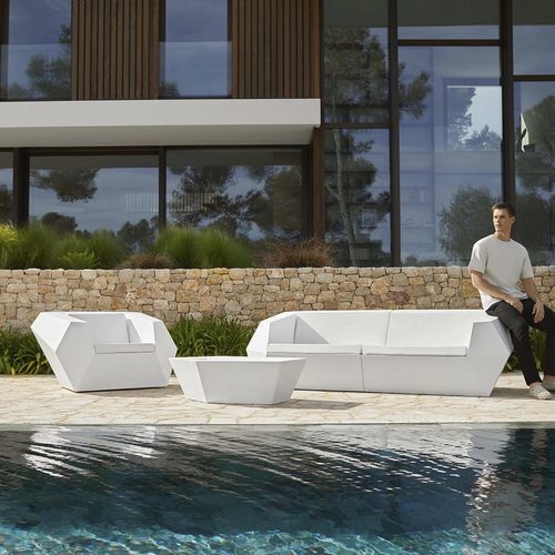 Couchtisch / originelles Design - FAZ - VONDOM - Polyethylen / Gestell aus Polyethylen / 100% recycelbar