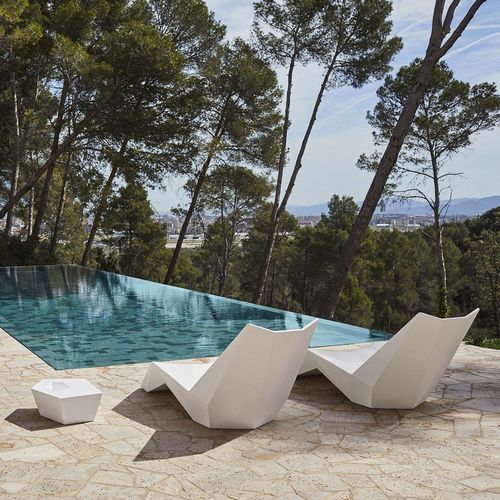 Sonnenliege / originelles Design - FAZ - VONDOM - Stoff / Polyethylen / für Garten