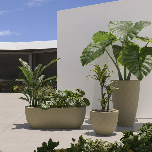 Polyethylen-Pflanzkübel - VASES - VONDOM - oval / 100% recycelbar / beleuchtet