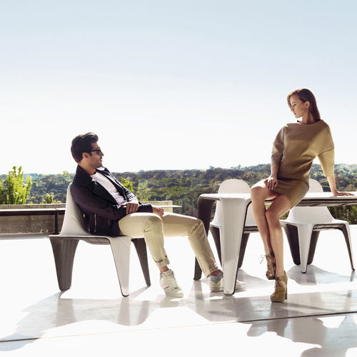 Gartenstuhl / originelles Design - F3  - VONDOM - für den Innenraum / für Außenbereich / Polyethylen