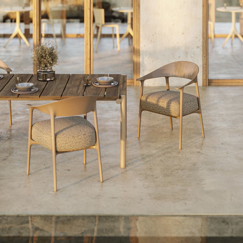 Moderner Sessel - Africa upholstered - VONDOM - Kunstleder / Stoff / Polypropylen