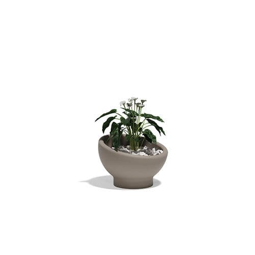 Polyethylen-Pflanzkübel - LUNA PLANTERS - VONDOM - kreisförmig / UV-beständig / wetterbeständig