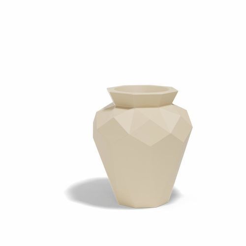 Polyethylen-Pflanzkübel - ORIGAMI HANAMI - VONDOM - quadratisch / mit integrierter Beleuchtung / mit automatischer Bewässerung