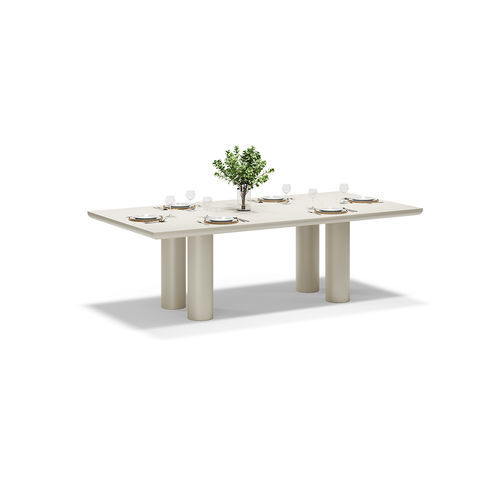 Moderner Esstisch - GUM/MEL - VONDOM - lackiertes Aluminium / rechteckig / für Privatgebrauch