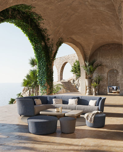 Modulsofa - SUAVE - VONDOM - modern / für Außenbereich / Stoff