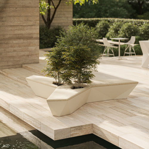 Gartenbank / originelles Design - FAZ - VONDOM - Polyethylen / ohne Rückenlehne / ohne Armlehnen