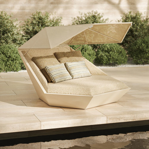 Moderne Récamiere - FAZ - VONDOM - Stoff / Polyethylen / für Außenbereich