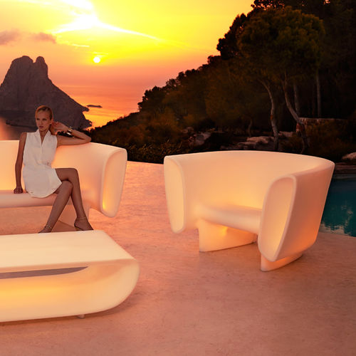 Sessel / originelles Design - BUM BUM   - VONDOM - Polyethylen / Polyethylen / beleuchtet