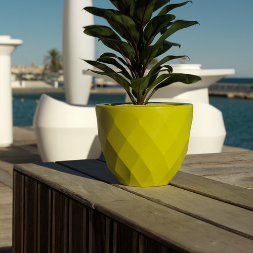 Polyethylen-Pflanzgefäß - VASES - VONDOM - rund / beleuchtet / für Privatgebrauch