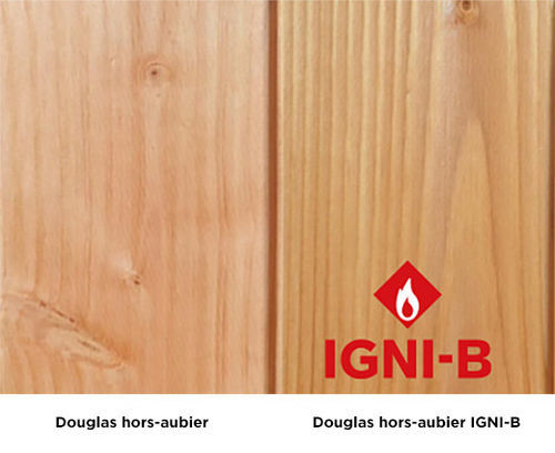 Douglasie-Verblendplatte - IGNI-B - PIVETEAU BOIS - für den Innenbereich / für Fassaden / für den Außenbereich