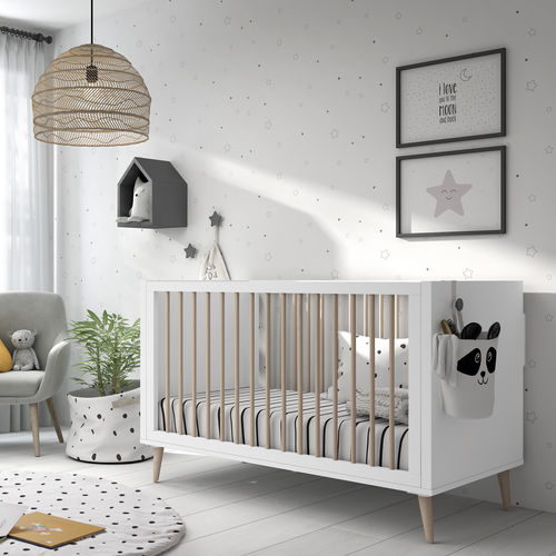 Einpersonen-Babybett - METRÓPOLI - ROS 1 S.A. - modern / für Kinder (Unisex) / lackiertes Holz