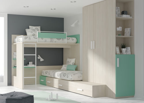 Eck-Etagen-Bett - TOUCH 43 - ROS 1 S.A. - Einpersonen / modern / für Kinder (Unisex)