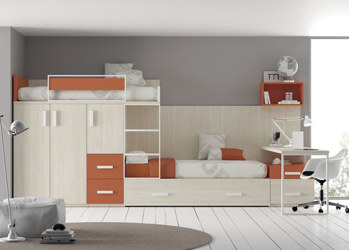Etagenbett - TOUCH 48 - ROS 1 S.A. - Einpersonen / modern / für Kinder (Unisex)