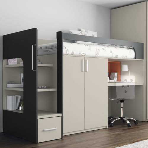 Hochbett - TOUCH 68  - ROS 1 S.A. - Einpersonen / modern / mit Schreibtisch