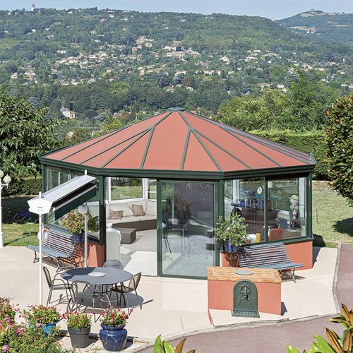 Selbsttragende Veranda - LUCIOLE® TUBULAIRE - INSTALLUX - Aluminium