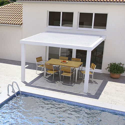 Angebaute Pergola - AUSTRAL® - Roche Habitat - Aluminium / mit