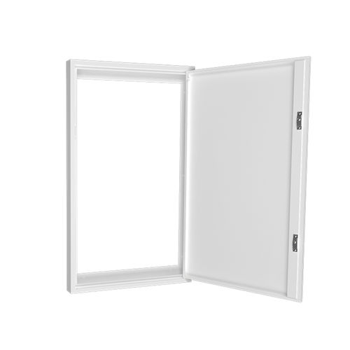 Revisionsklappe für Wand - EX16-120-MD-PF-BL-8TRI - Exitile - rechteckig / Metall