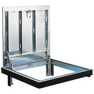 Luke für Fußboden - J-AL l JD-AL - Bilco UK - quadratisch / Aluminium / mit Wasserdrainage