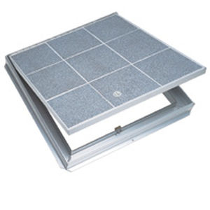 Luke für Fliesenboden - TER l TRD - Bilco UK - für Fußboden / quadratisch / Aluminium