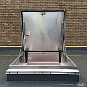 Dachluke - F-50TB - Bilco UK - quadratisch / Aluminium / für Hausautomationssystem