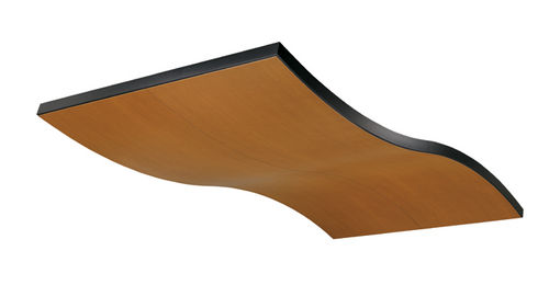 Akustikplatte für abgehängte Decken - CURVGRID™ EZ-FLEX® - CHICAGO METALLIC CORPORATION - Holz / perforiert / für professionellen Einsatz