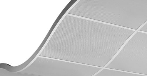 Metallzwischendecke - CURVGRID™: TWO-DIRECTIONAL  - CHICAGO METALLIC CORPORATION - aus Fliesen / gebogen