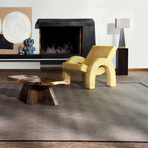 Moderner Teppich - GRAPHIC - HERRINGBONE  - BOLON - geometrisches Muster / Polyester / PVC