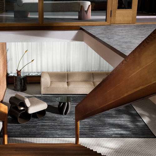 Moderner Teppich - GRAPHIC - GRADIENT  - BOLON - Motiv / Polyester / PVC
