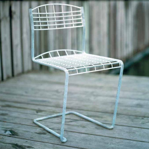 Moderner Gartenstuhl - HIGH TECH - GRYTHYTTAN STÅLMÖBLER - für Außenbereich / Stahl / stapelbar