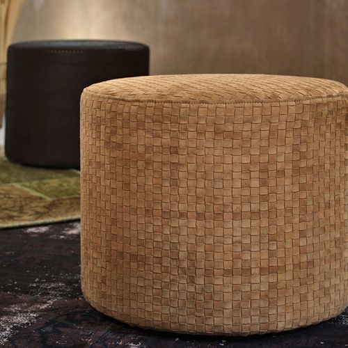 Natürliches Möbelleder - BASKETWEAVE : A-1426 - NATURTEX - einfarbig