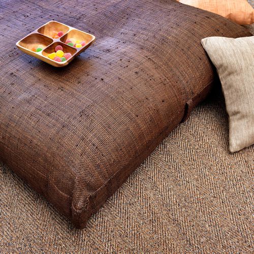 Möbelstoff - NATURE SENSE : E-6127 - NATURTEX - Wand / einfarbig / Bast
