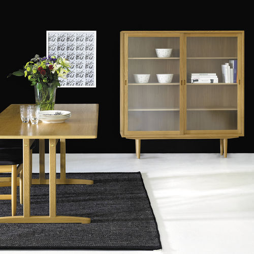 Moderner Geschirrschrank - ØRESUND - KARL ANDERSSON - Glas / Eiche