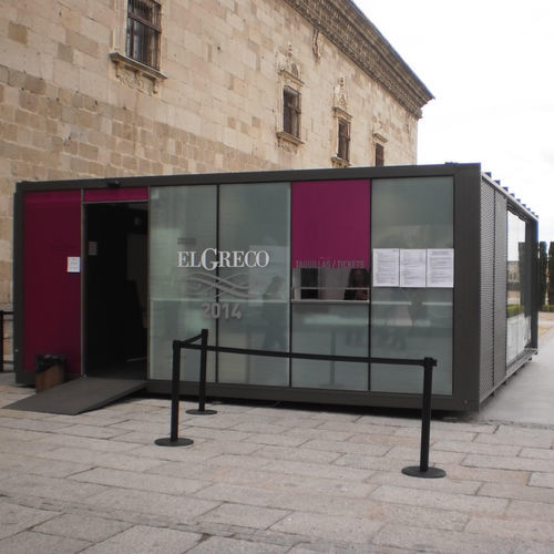 Kiosk für gewerbliche Nutzung - GRECO - ESTEVA BARCELONA - für Außenbereich / Edelstahl / Glas