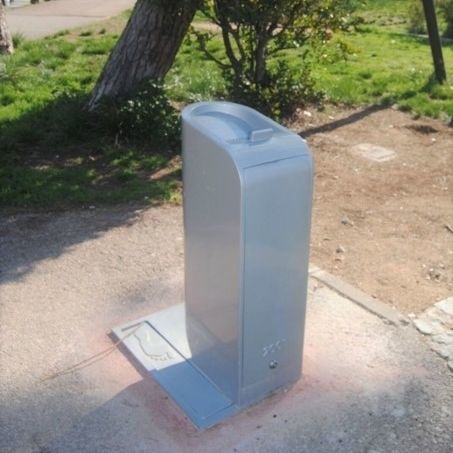 Behindertenfreundlicher Trinkbrunnen - "HO" - ESTEVA BARCELONA - mit Fußpedal / für Außenbereich / Aluminiumguss