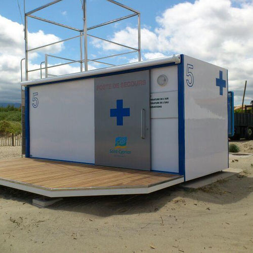 Medizinisch Kiosk - ESTEVA BARCELONA - für Rettungsmanöver / für Außenbereich / Edelstahl
