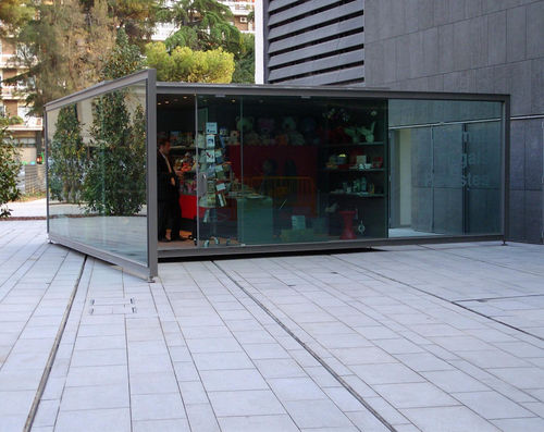 Kiosk für gewerbliche Nutzung - DEXEUS - ESTEVA BARCELONA - Bar / für Außenbereich / Stahl