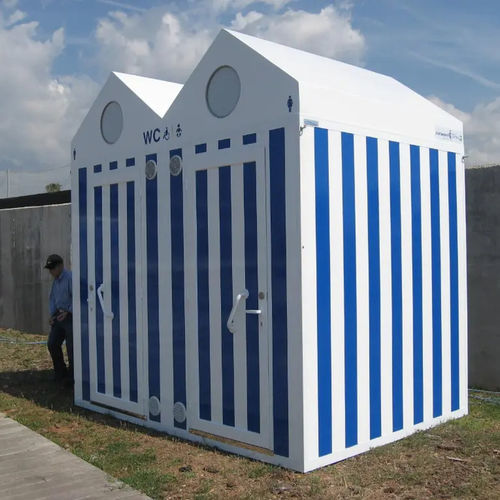 Mobile öffentliche Toilette - UNIVERSAL  - ESTEVA BARCELONA - Kunststoff / Edelstahl / Mehrfach