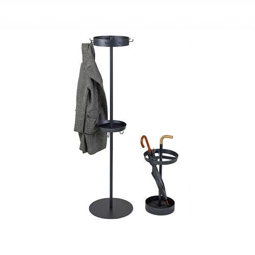 Bodenstehender Garderobenständer - Piccolo - NOLA INDUSTRIER - modern / pulverbeschichteter Stahl / schwarz
