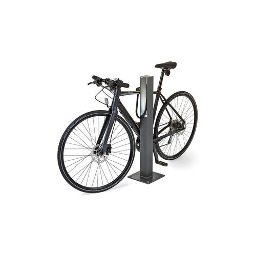 Bodenstehender Fahrradständer - Blenda - NOLA INDUSTRIER - mit integrierter LED-Beleuchtung / für öffentliche Bereiche / Aluminium