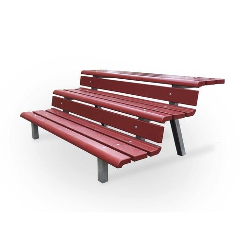 Mobile Sitztribüne - Wembley Par - NOLA INDUSTRIER - für den Außenbereich / Teakholz / Eiche