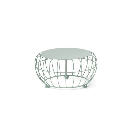 Moderner Couchtisch - Basket - NOLA INDUSTRIER - pulverbeschichteter Stahl / Metalldraht / Gestell aus heißlackiertem Stahl