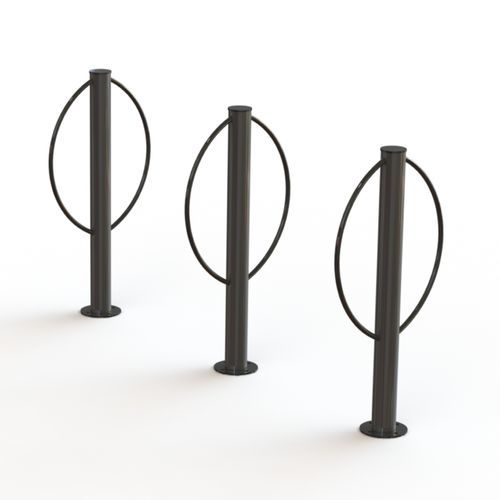 Bodenstehender Fahrradständer - Goggle 2 - NOLA INDUSTRIER - für öffentliche Bereiche / galvanisiertem Stahl / pulverbeschichteter Stahl