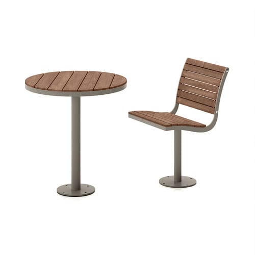 Moderne Tisch- und Stuhlkombination - Parco Table and Chair  - NOLA INDUSTRIER - für Außenbereich / für den Innenraum / Buche