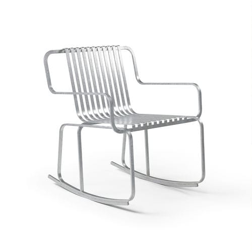 Moderner Sessel - Verv Rocking Chair - NOLA INDUSTRIER - Stahl / galvanisiertem Stahl / Stahl