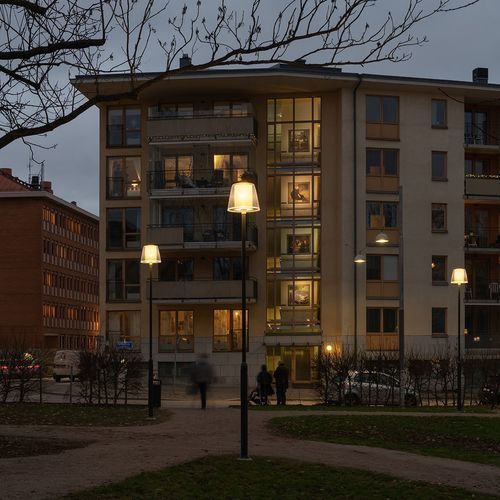 Straßenlaterne - BRASS - ZERO - modern / Acryl / Messing