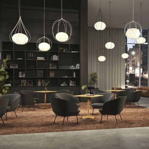 Hängelampe - HOOP - ZERO - Metall / aus lackiertem Aluminium / Metalldraht