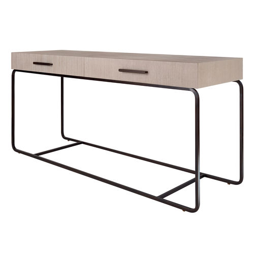 Moderner Konsolentisch - 7887-T72 - Thibaut - Stoff / Gestell aus Metall / rechteckig