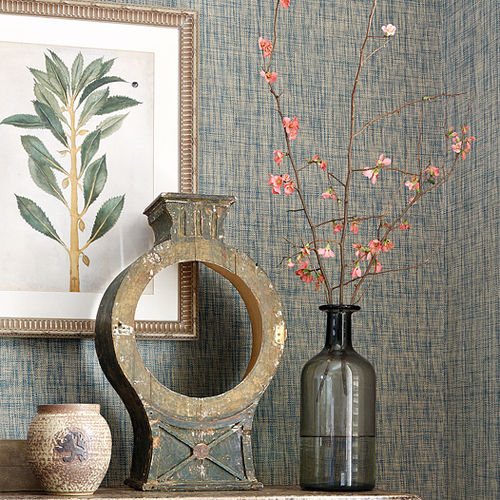 Innenbereich-Wandverkleidung - REGATTA RAFFIA - Thibaut - Papier / für Privatgebrauch / Rollen