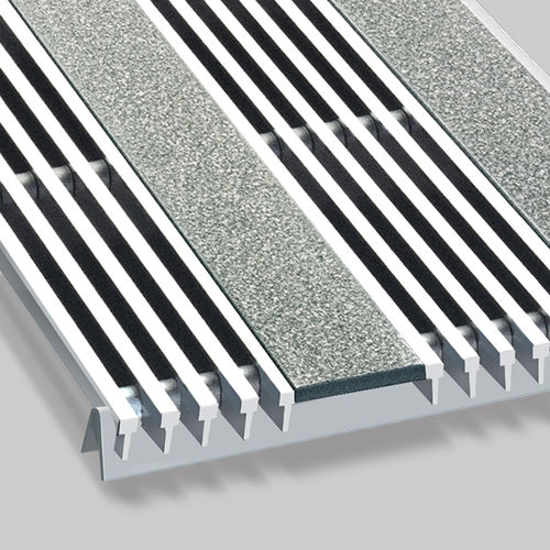 Eingangsmatte für Gewerbegebrauch - G6PSN - CS - Construction Specialties - Edelstahl / Profil